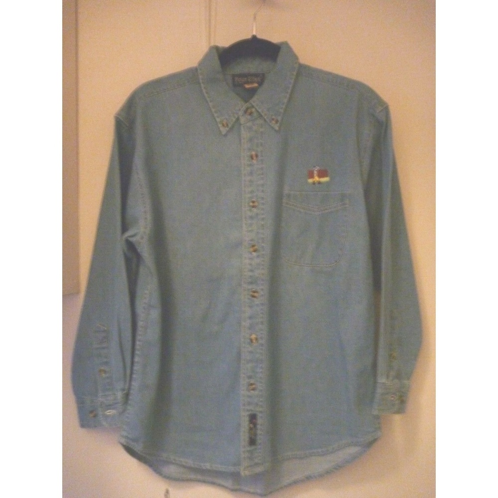 Boys Peter Elliot  Button Down Jean Shirt